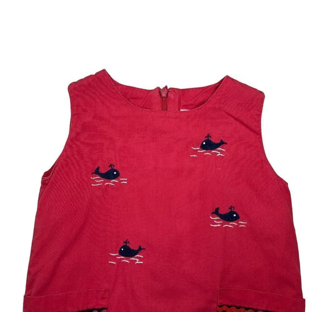 Jeanine Johnsen Girl's Whale‎ Embroidered Dress